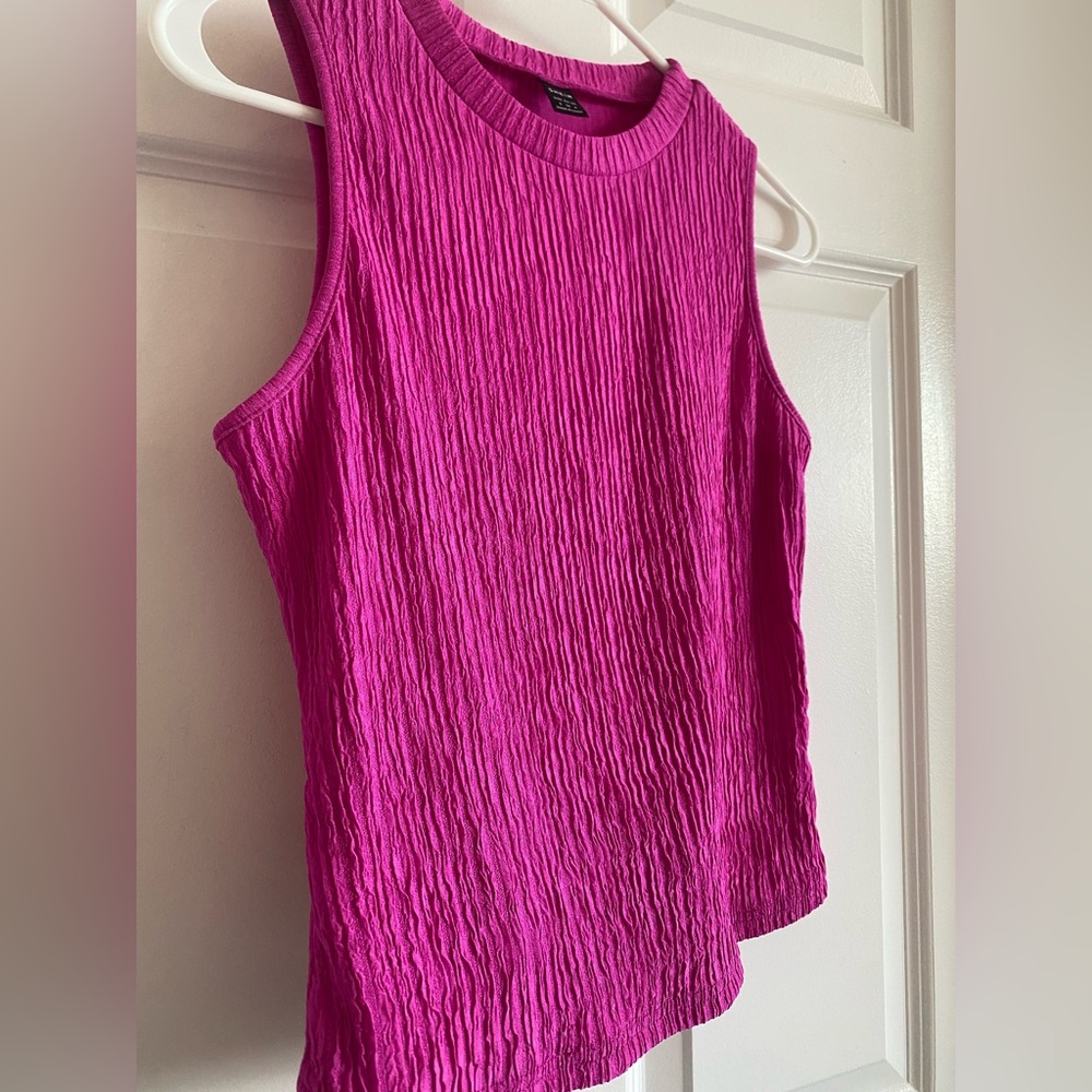 Vibrant Pink Sleeveless Top - Picture 2 of 5